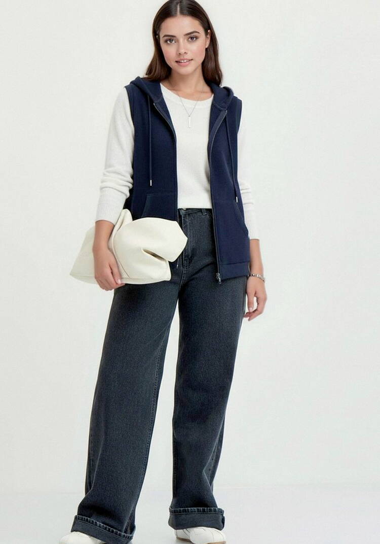 Жилет из микровельвета с начёсом шир.  750, рис. 15