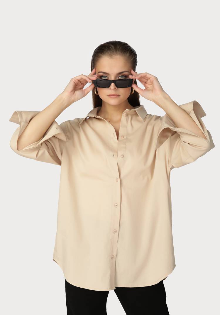 Рубашка с объемным манжетом шир.  750, рис. 17