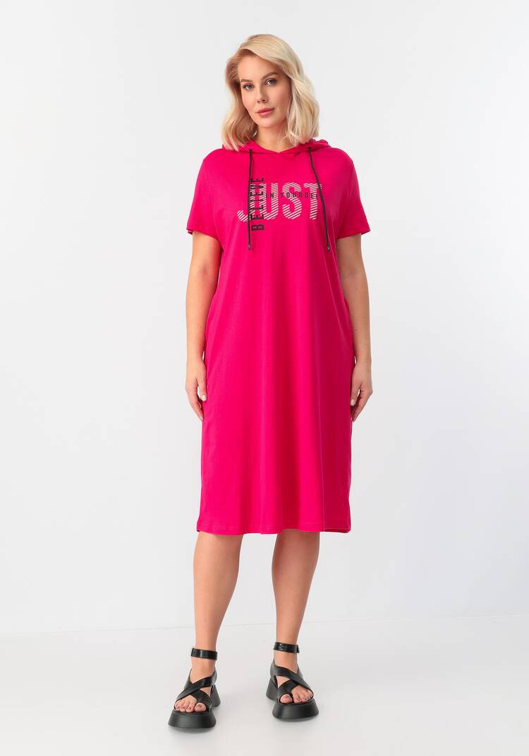 Платье с капюшоном свободного кроя шир.  750, рис. 4