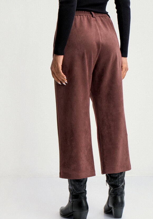 Брюки кюлоты из эко замши шир.  580, рис. 12