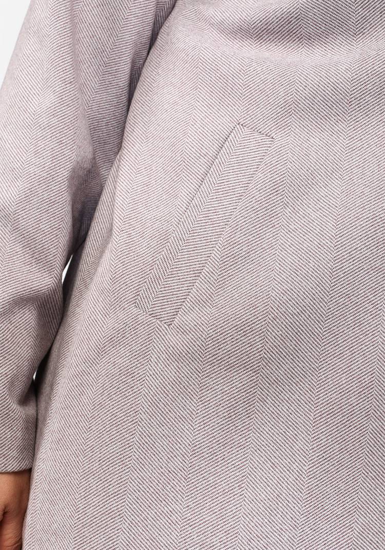 Пальто прямого кроя с английским воротником шир.  750, рис. 4