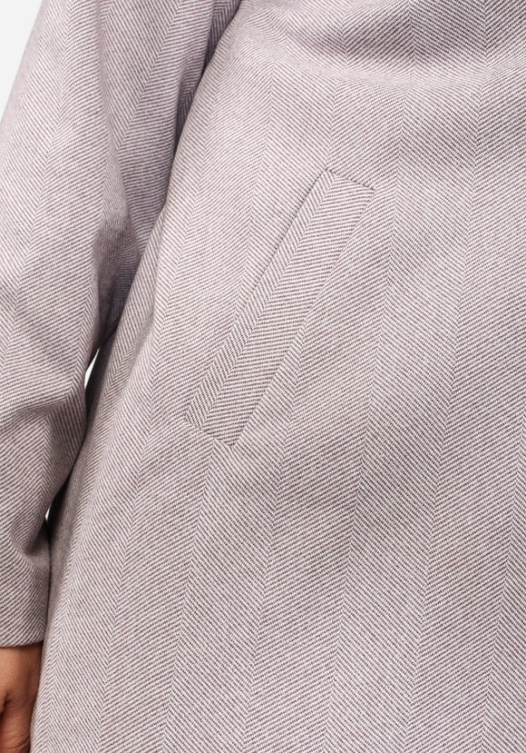 Пальто прямого кроя с английским воротником шир.  580, рис. 4