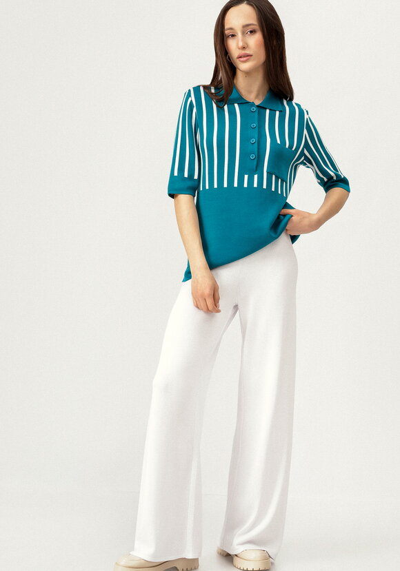 Джемпер-поло с вертикальной полосой шир.  580, рис. 10