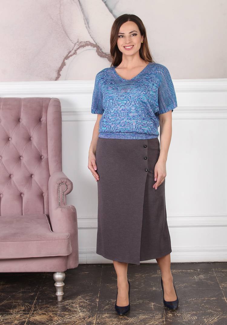 Юбка Марго из шерсти шир.  750, рис. 4