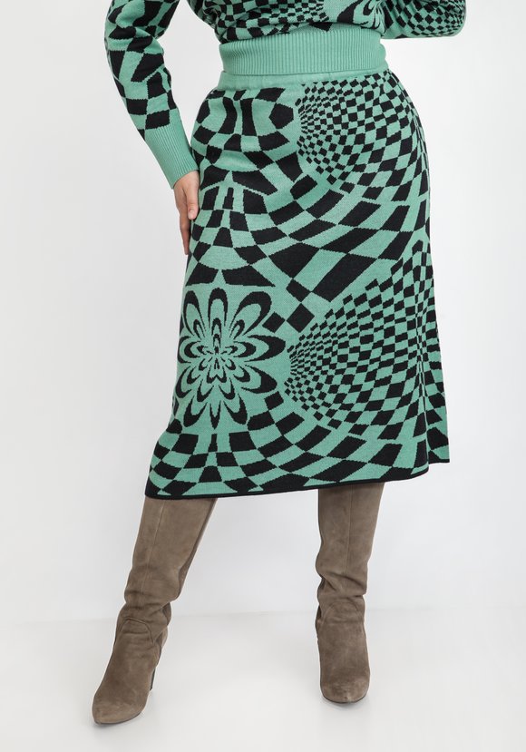 Юбка с абстрактным рисунком шир.  580, рис. 1