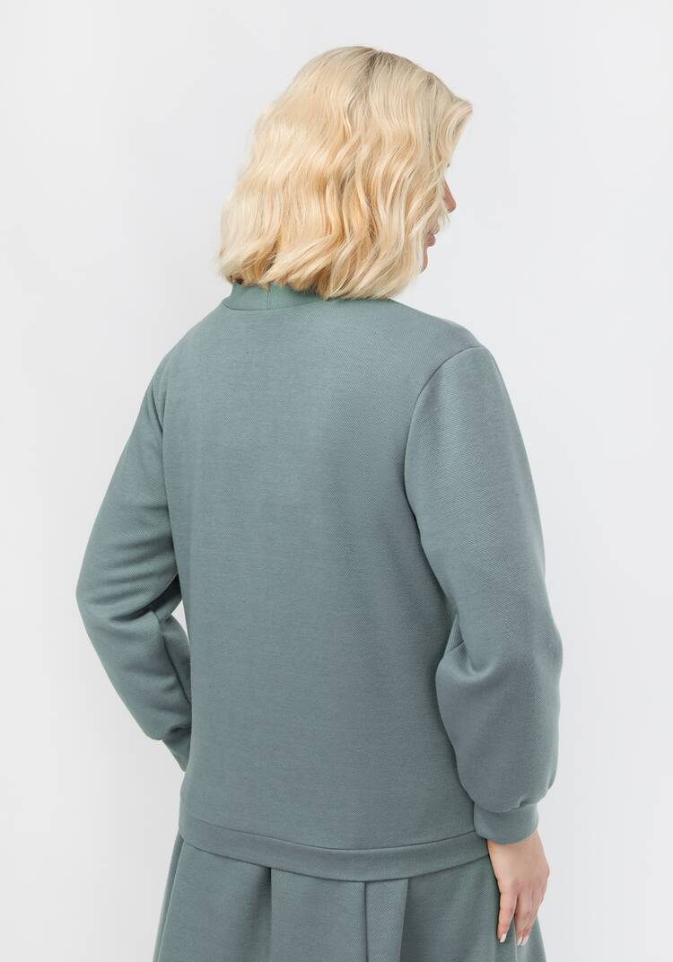 Кардиган на пуговицах однотонный шир.  750, рис. 3