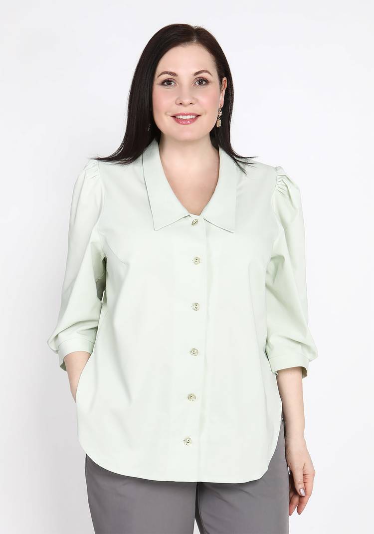 Блуза с отложным углубленным воротником шир.  750, рис. 5