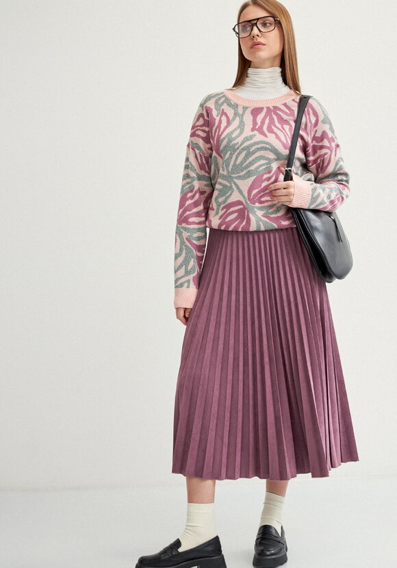 Юбка плиссированная на резинке трикотажная шир.  580, рис. 6