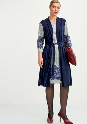 Плaтье с имитацией двойки