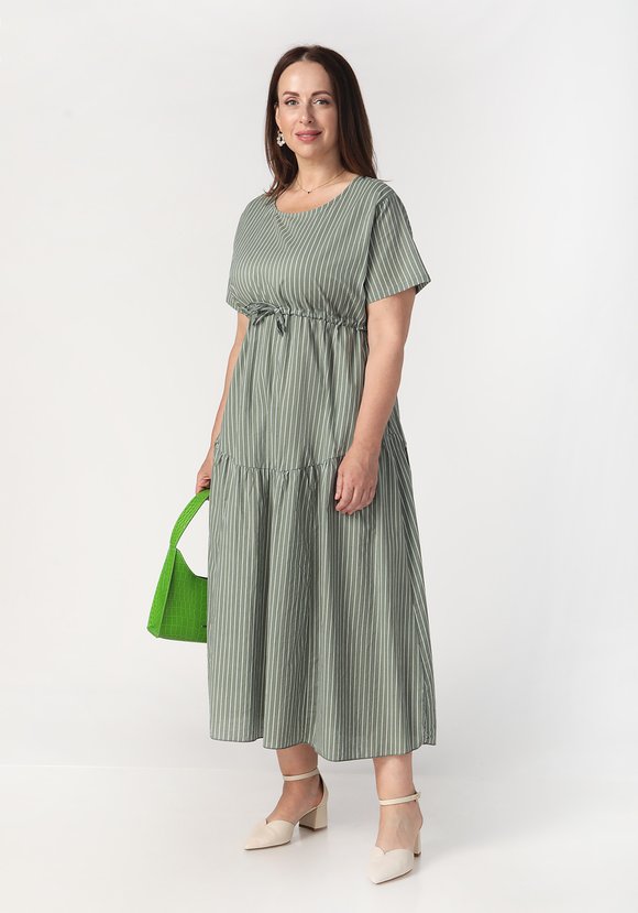 Платье с кулиской по талии Амели шир.  580, рис. 5