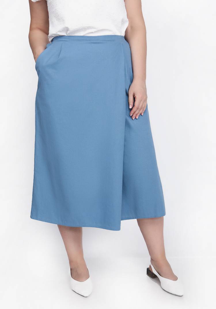 Шорты-бермуды на резинке однотонные шир.  750, рис. 9