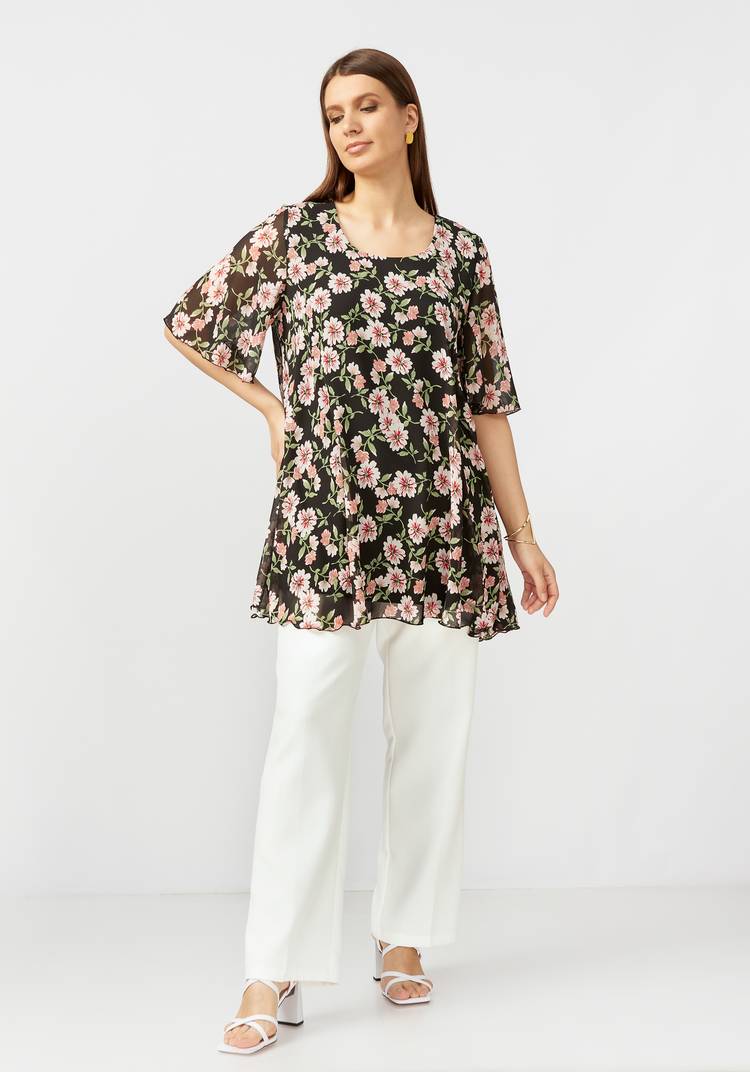 Туника свободного кроя Катрин шир.  750, рис. 4