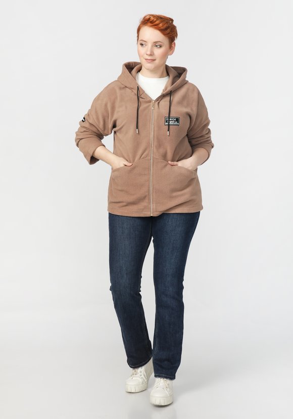 Толстовка на молнии из флиса шир.  580, рис. 22