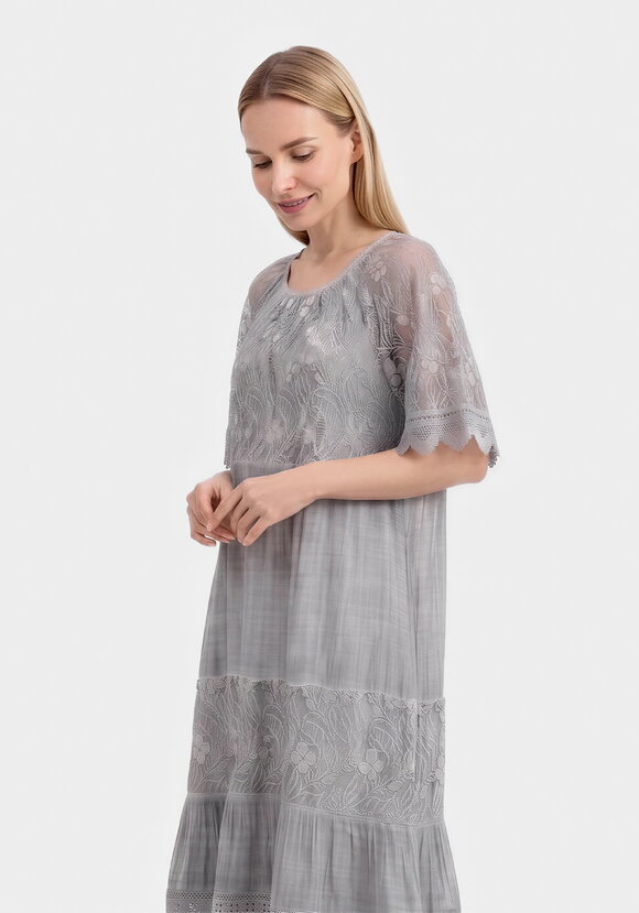 Платье с кружевными вставками Сонет шир.  580, рис. 8