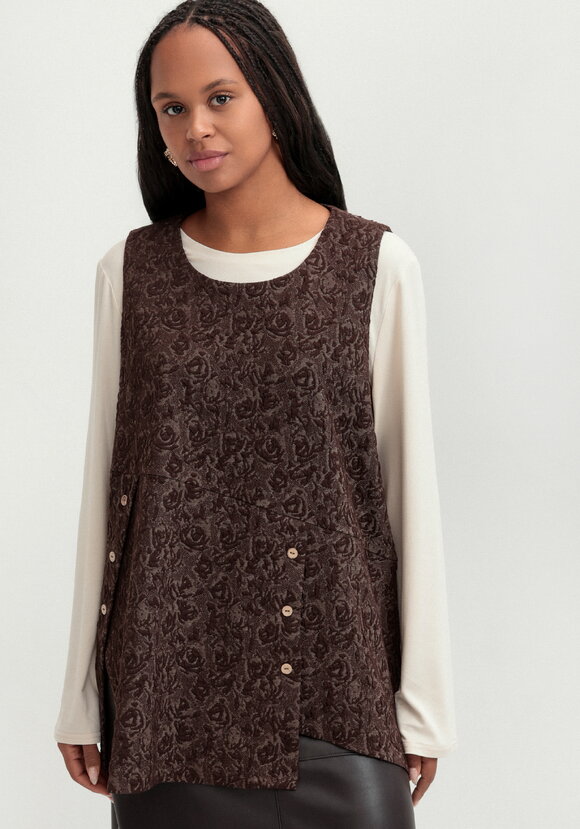 Блуза с жилетом шир.  580, рис. 4