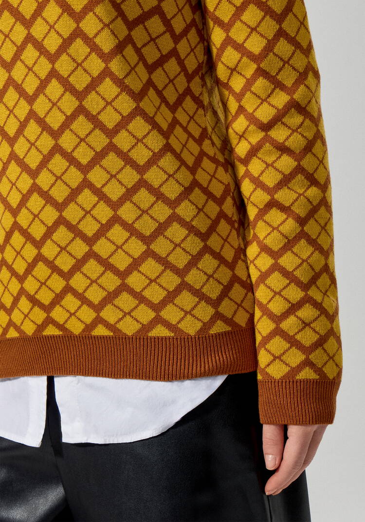 Джемпер женский с V-образным вырезом шир.  750, рис. 26