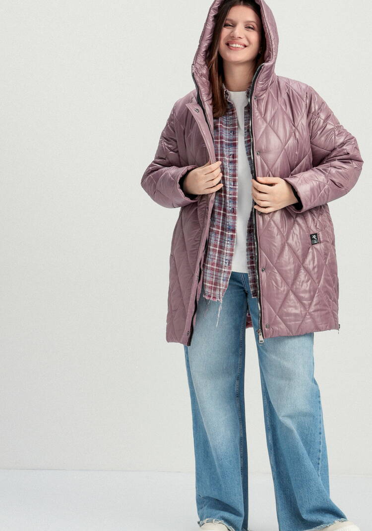 Куртка на молнии со стежкой ромбами шир.  750, рис. 30