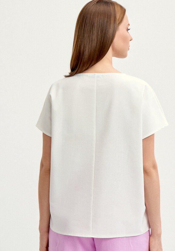 Блуза изо льна шир.  580, рис. 3