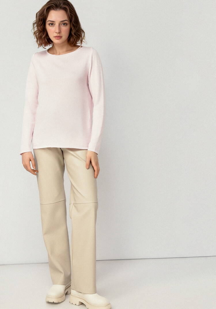 Джемпер свободный с горлом лодочкой шир.  750, рис. 33