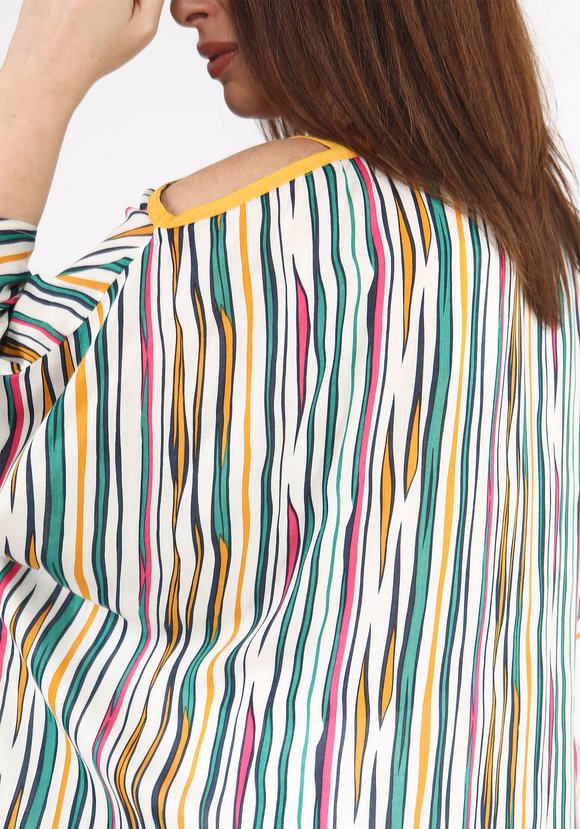 Туника с асимметричным вырезом на бретели шир.  580, рис. 8