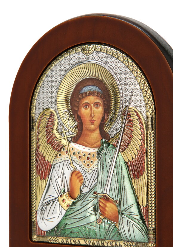 Икона Небесные хранители с эмалью, 10*12 см шир.  580, рис. 10