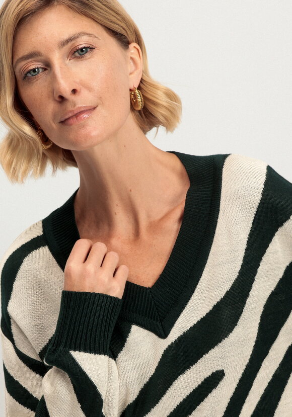 Джемпер с принтом зебра шир.  580, рис. 42