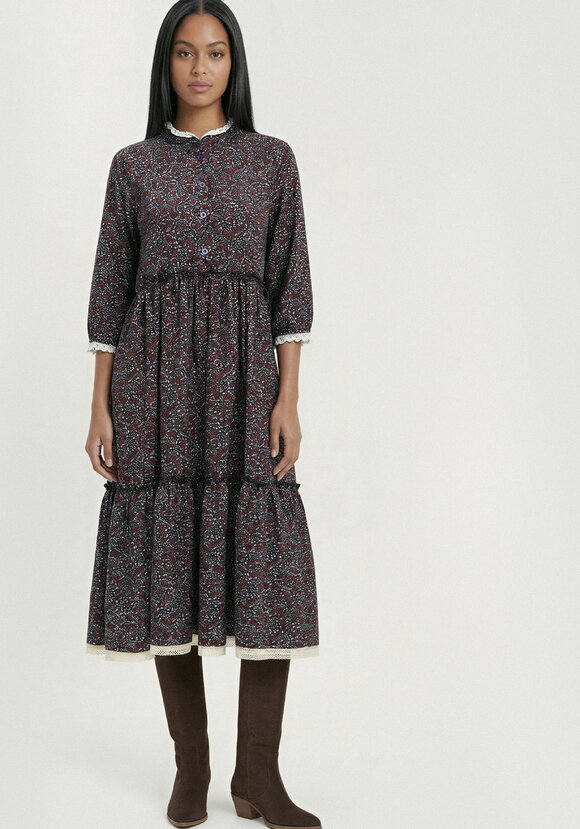 Платье ярусное с льняным кружевом шир.  580, рис. 13