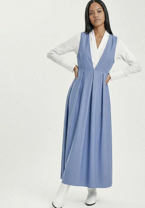 Сарафан с рюшей на спинке шир.  580, рис. 7