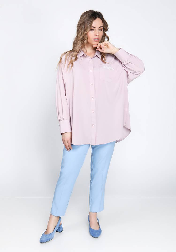 Блуза с принтом на кармане шир.  750, рис. 7