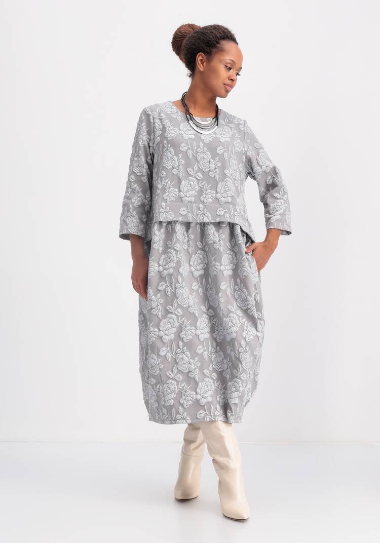 Платье бохо с цветочным принтом шир.  750, рис. 16