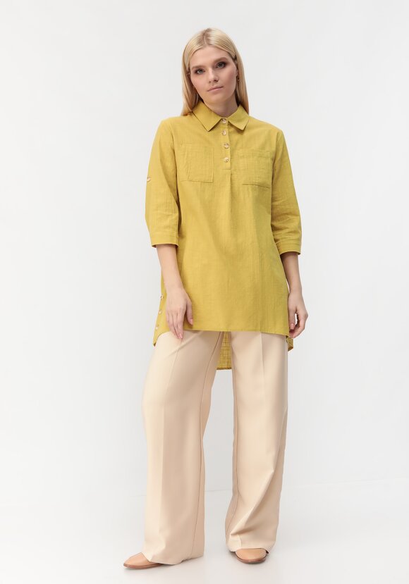 Туника с декоративными пуговицами Тина шир.  580, рис. 15