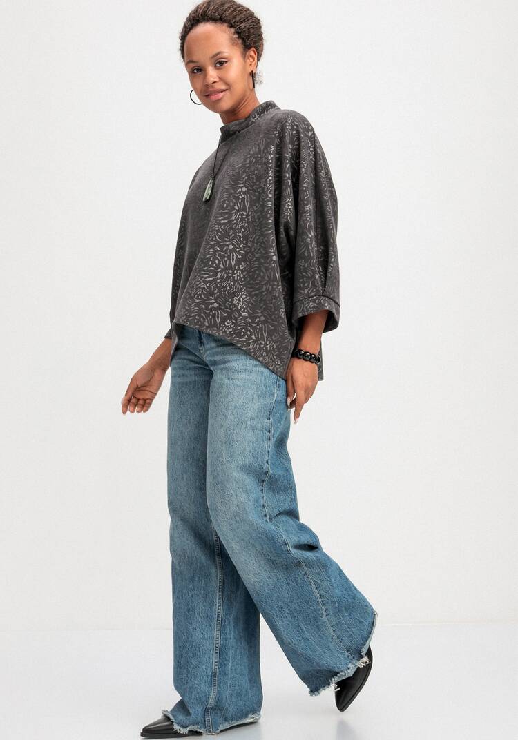 Блуза свободного кроя с рукавом 7/8 шир.  750, рис. 11