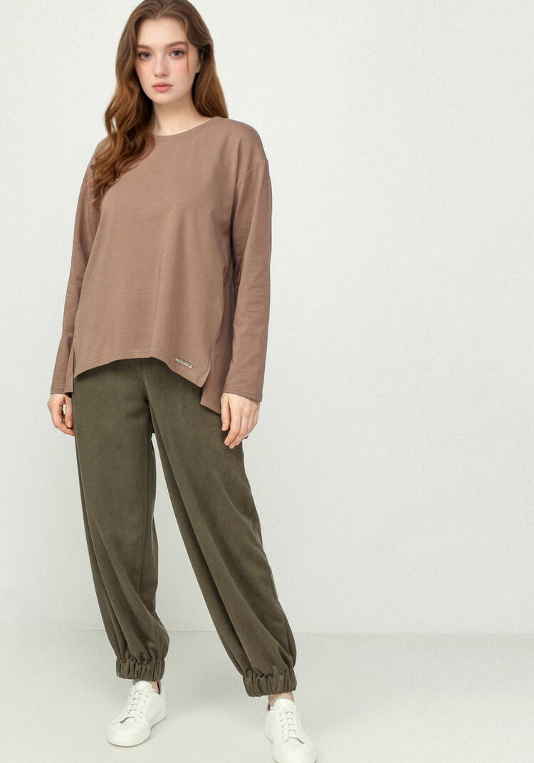 Туника свободного силуэта с разрезами шир.  750, рис. 23