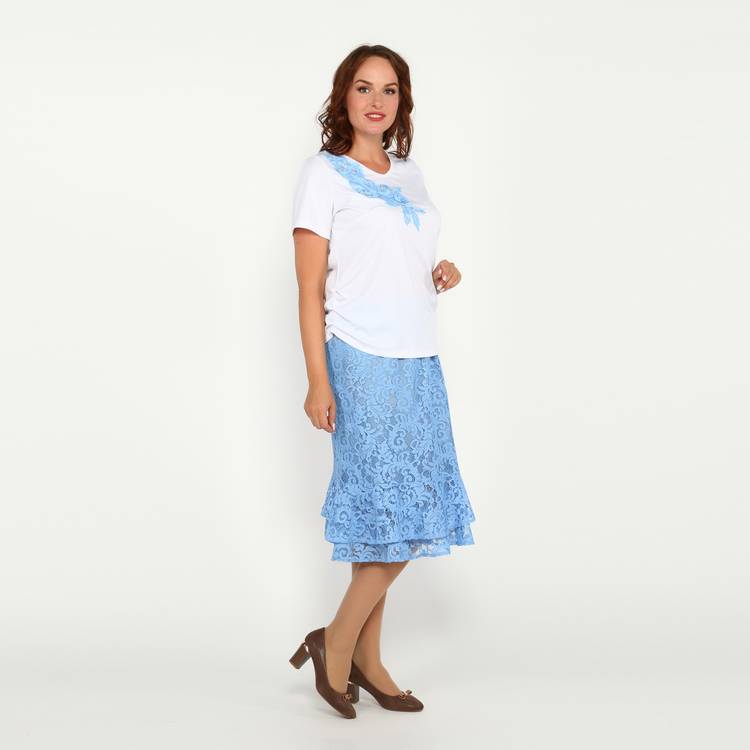 Юбка на резинке кружевная шир.  750, рис. 22