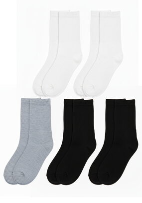 Комплект носков с высокой резинкой, 5 пар