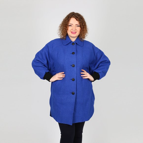 Пальто-пончо на пуговицах шир.  580, рис. 10