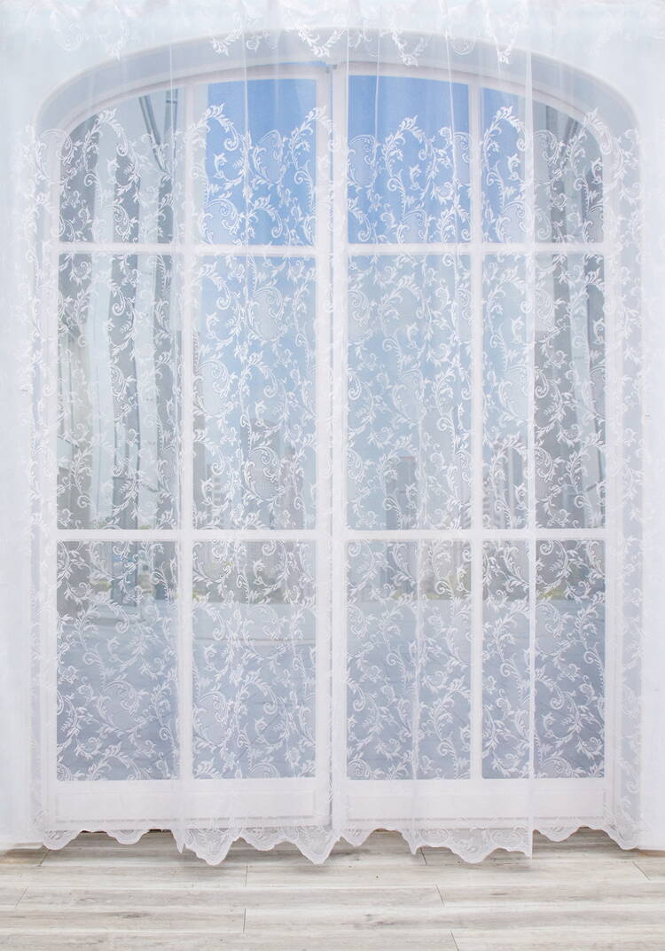 Тюль-жаккард Морозный узор шир.  750, рис. 1