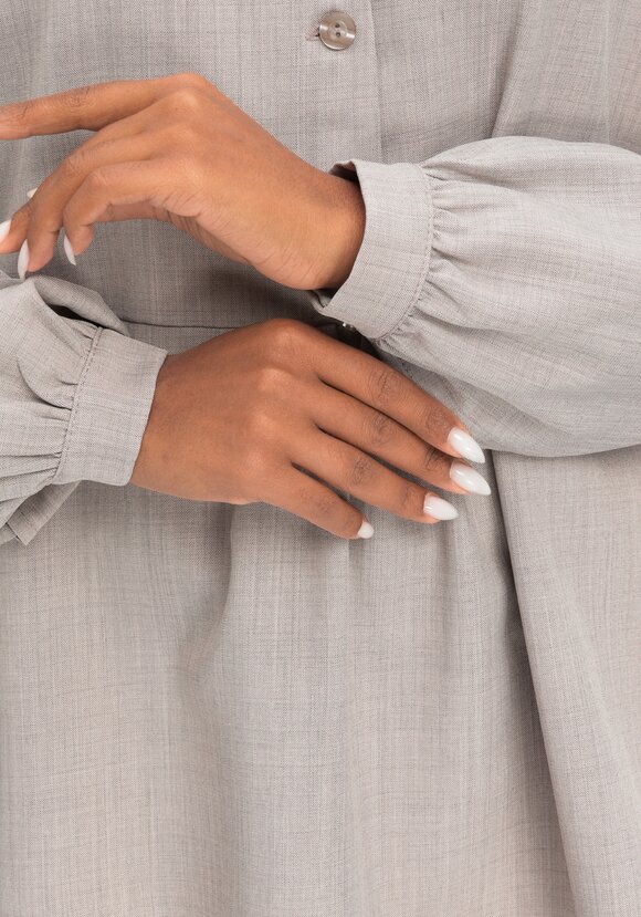 Блуза с шалевым воротом шир.  580, рис. 6