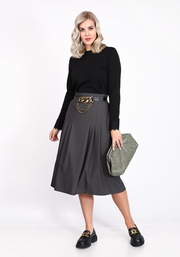 Блуза с кружевными манжетами шир.  580, рис. 7