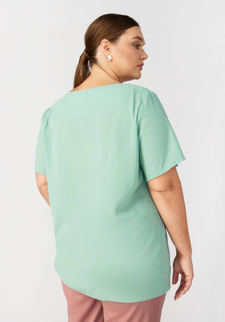 Блуза с вертикальной складкой шир.  750, рис. 3