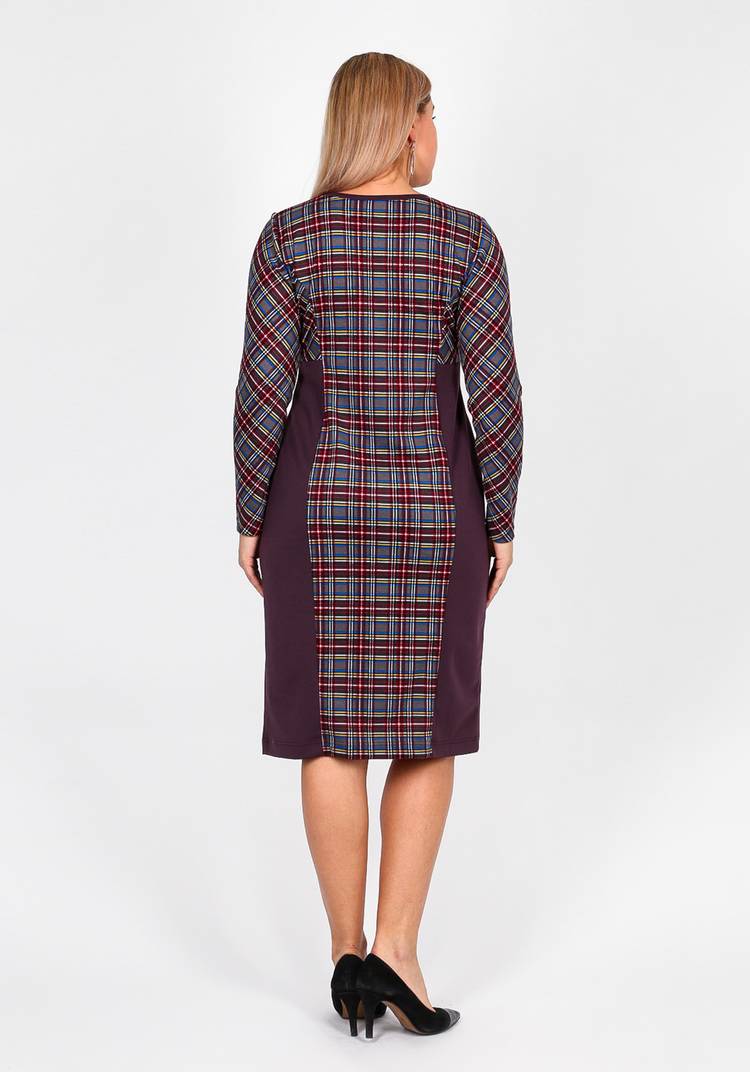 Платье с комбинированным принтом длины миди шир.  750, рис. 8