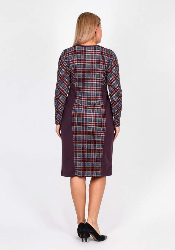 Платье с комбинированным принтом длины миди шир.  580, рис. 8