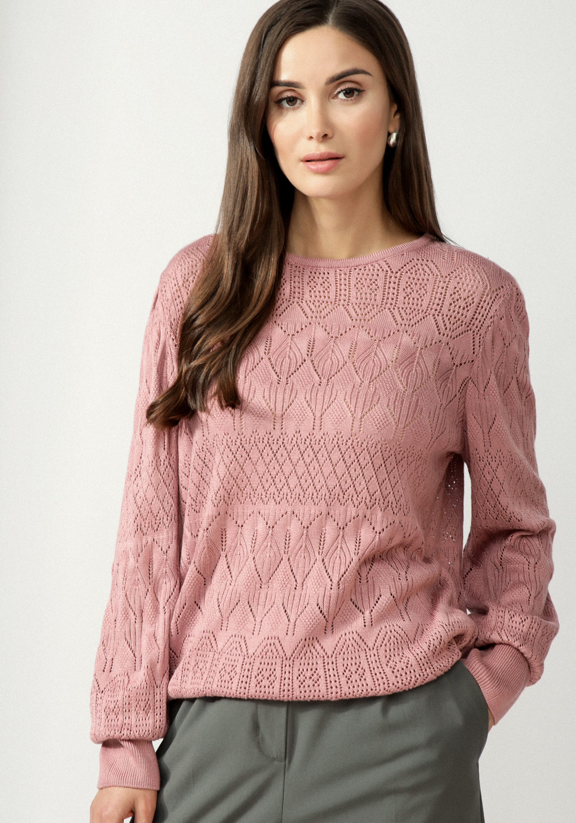 Джемпер с высоким манжетом 1699₽