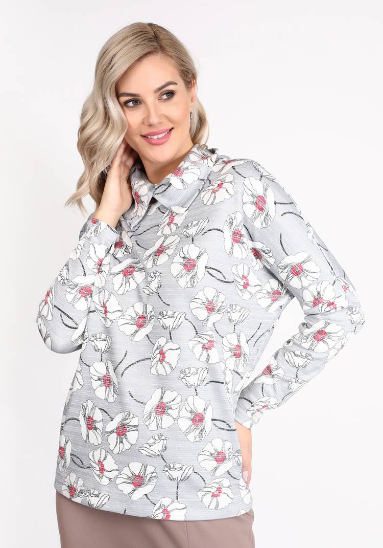 Туника Цветочный сюжет шир.  750, рис. 4