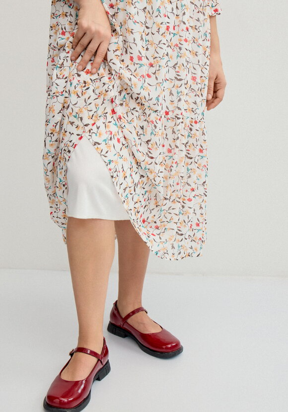 Платье миди из шифона с принтом шир.  580, рис. 27