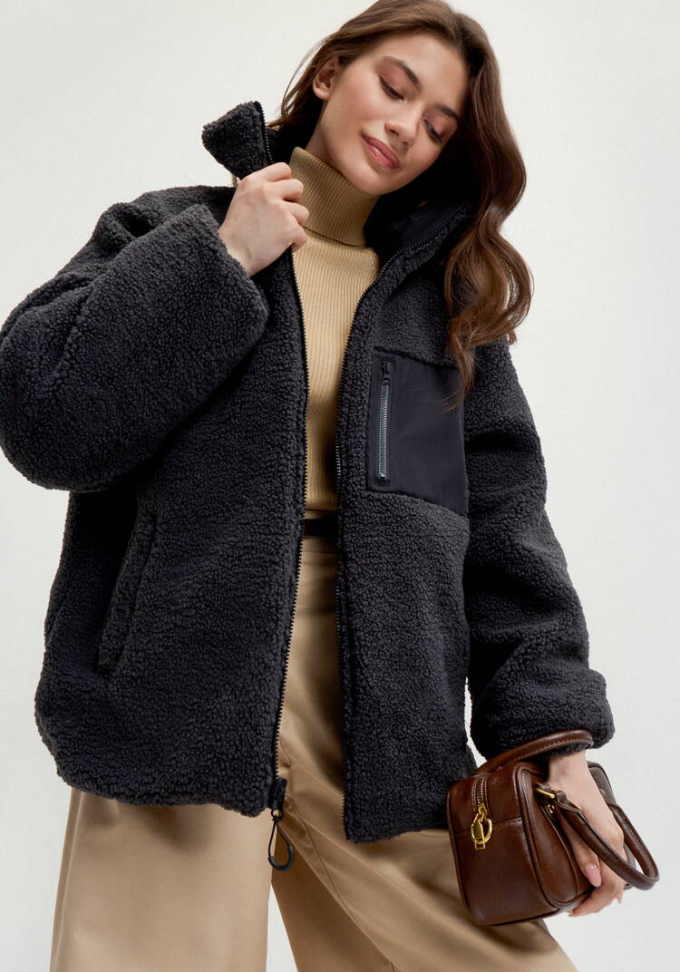 Двусторонняя куртка с высоким воротом шир.  750, рис. 31