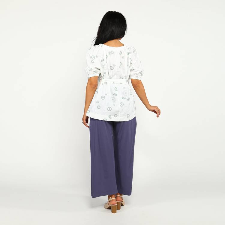 Блуза с поясом и декором Бант шир.  750, рис. 5