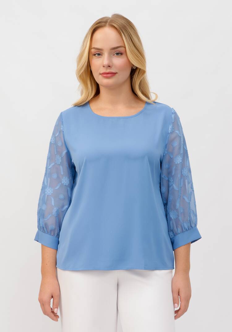 Блуза с шифоновыми рукавами 3 / 4 шир.  750, рис. 10