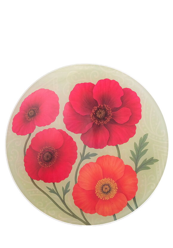 Разделочные доски из стекла Маки, 2 шт. шир.  580, рис. 3