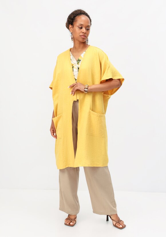 Кардиган-накидка оверсайз со спущенным плечом шир.  580, рис. 17